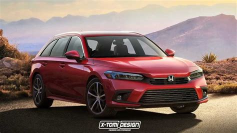 2022 Honda Civic Gets Wagon Makeover In Unofficial Rendering