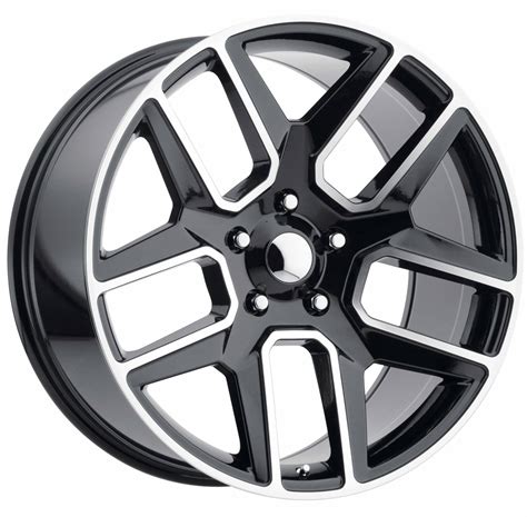 20 inch RW Wheels for Dodge Ram 1500 1998-2011 Black Machined Rims ...