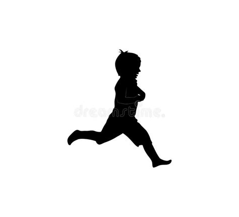 Vector Kids Running Silhouette : Browse our children running silhouette ...