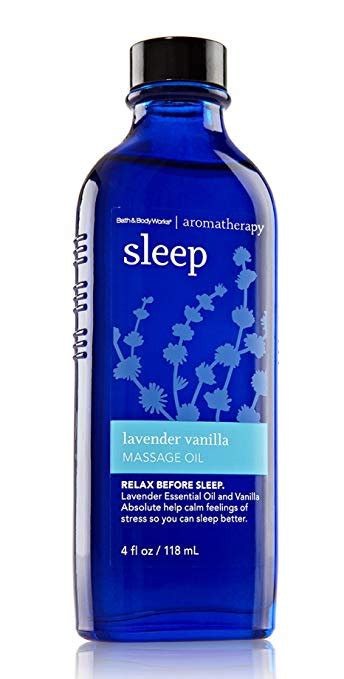 Bath & Body Works® Aromatherapy Sleep Lavender Vanilla Massage Oil ...