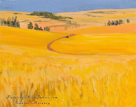 The Wheat Harvest Oil Painting Original