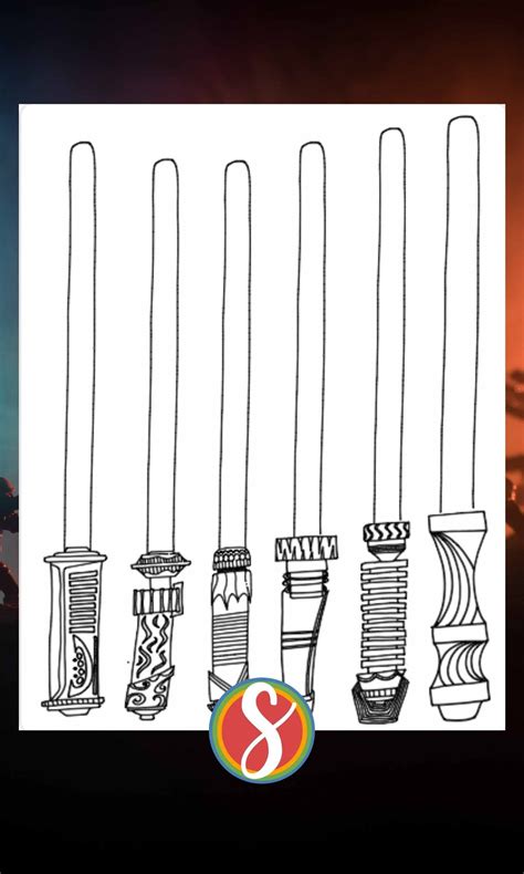 Light Saber Coloring Pages