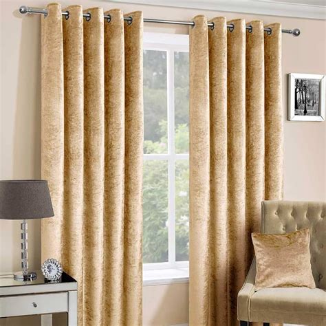 Amazon.co.uk: gold crushed velvet curtains