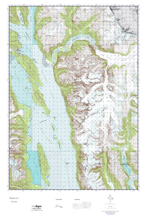 MyTopo Skagway A-1, Alaska USGS Quad Topo Map