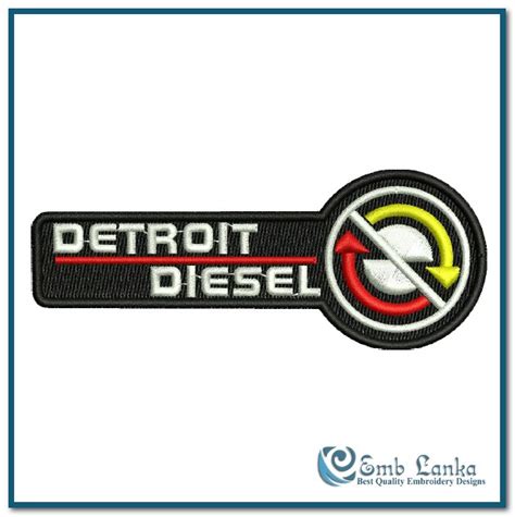 Detroit Diesel Logo 3 Embroidery Design | Emblanka.com