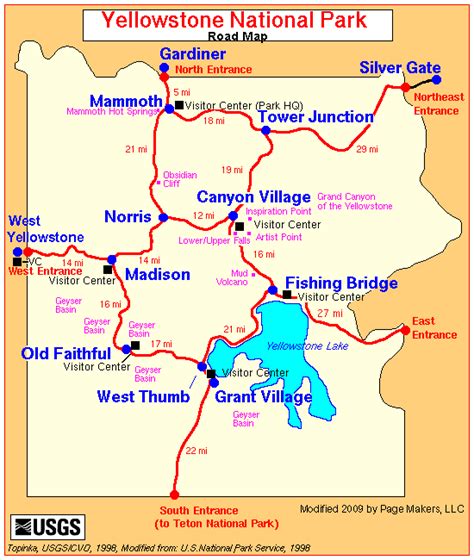 Yellowstone National Park Road Information ~ Yellowstone Up Close and ...