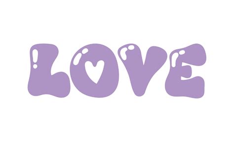 love bubble letters 10420588 Vector Art at Vecteezy