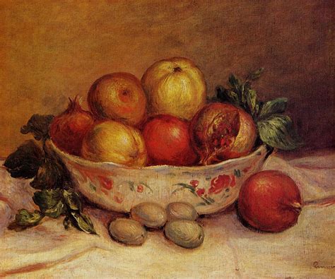 Still Life with Pomegranates - Pierre-Auguste Renoir - WikiArt.org ...