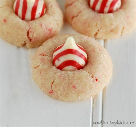 Candy Cane Peppermint Kiss Cookies