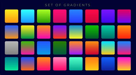 bright colorful gradients background huge set - Download Free Vector ...