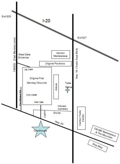 Map Of Unreserved Section Canton Tx Area | Wells Printable Map