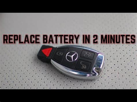 Mercedes Benz Key Fob Battery Change - How To DIY Learning Tutorials ...