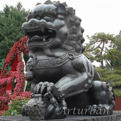 Chinese Foo Dog Statue,Bronze Chinese Lion Statue