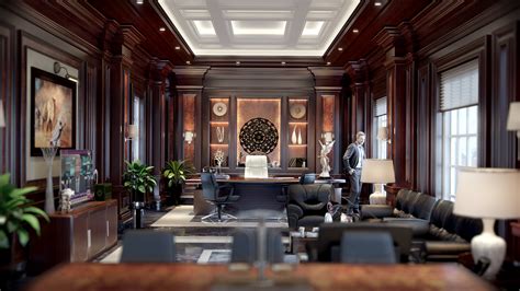 luxury office interior design on Behance | Luxury office interior, Home ...