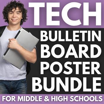 150 Technology Posters BUNDLE | Tech and Computer Science Classroom Decor