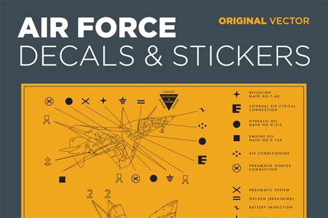 Air Force Decals & Stickers Vector | Icons ~ Creative Market