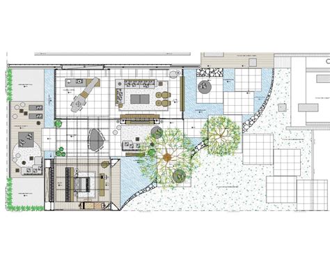 bird’s eye view sketch of indoor outdoor house | Interior Design Ideas