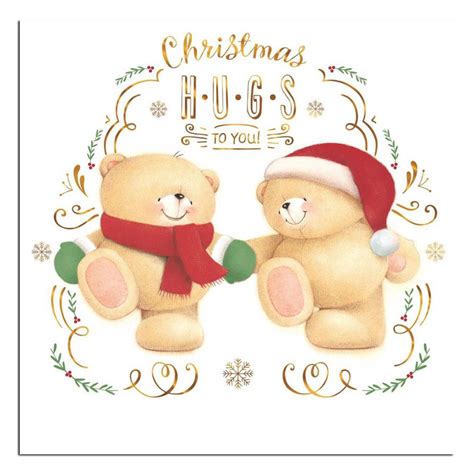 Christmas Hugs Forever Friends Christmas Card | Forever Friends ...