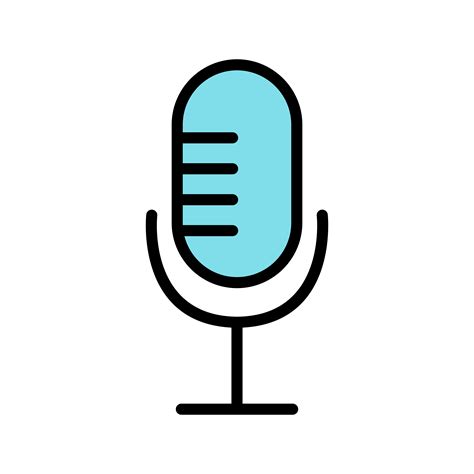 Microphone Icon Vector Illustration 421801 Vector Art at Vecteezy