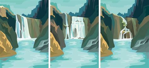 Waterfall Vector Art, Icons, and Graphics for Free Download