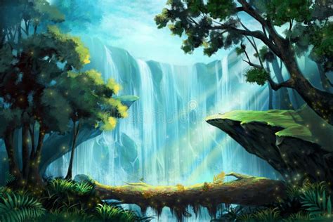 Waterfall Animated Forest