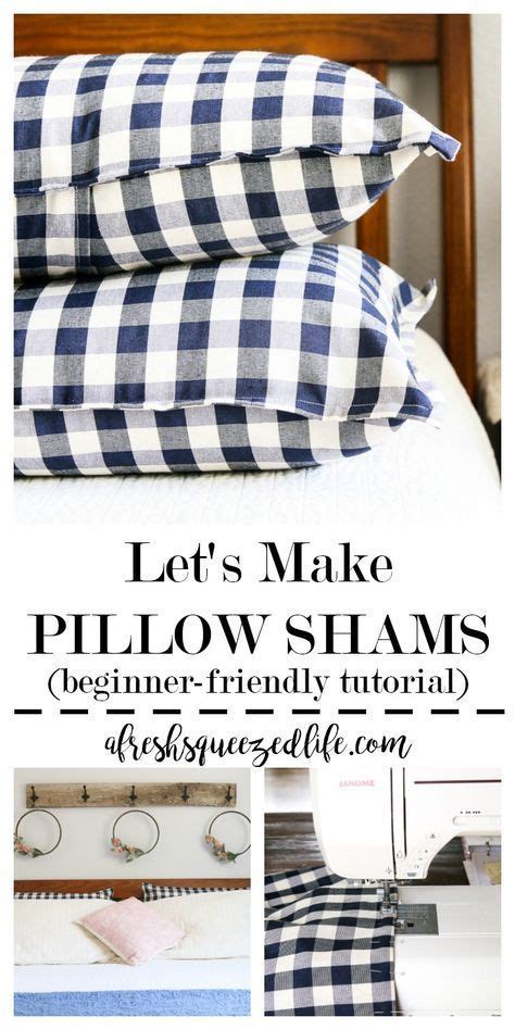 HOW TO MAKE PILLOW SHAMS | How to make pillows, Diy pillows, Beginner ...