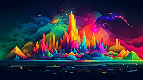 Set of 30 Ai-generated Abstract Art Wallpapers, Vibrant Colors, High ...