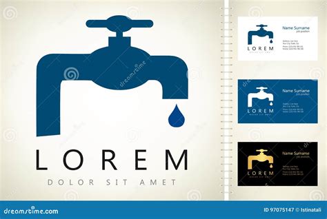 Water tap logo vector stock vector. Illustration of purity - 97075147