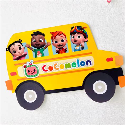 Cocomelon Wheels on the Bus Cut-Outs Printable | Pigsy Party – PigsyParty