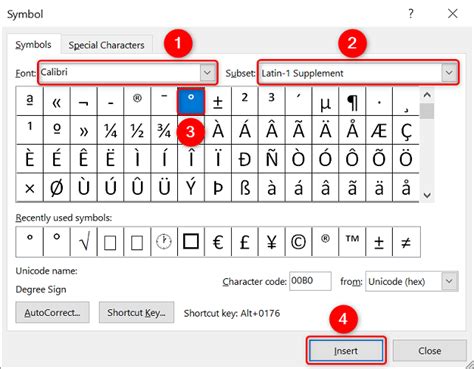 How to Insert the Degree Symbol in Microsoft Word