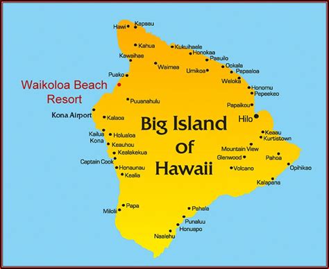 Kohala Coast Resorts Map - map : Resume Examples #1ZV8qdo23X