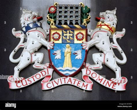 Westminster City Council coat of arms, London Stock Photo - Alamy