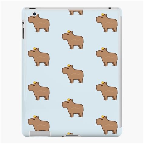 "Capybara Wears Orange Hat" iPad Case & Skin for Sale by ...