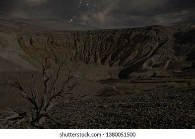 Ubehebe Crater Night Large Volcanic Crater Stock Photo 1380051500 ...