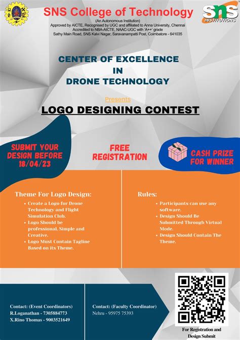 Logo Design 2023, SNS College of Technology, Logo Design Contest ...