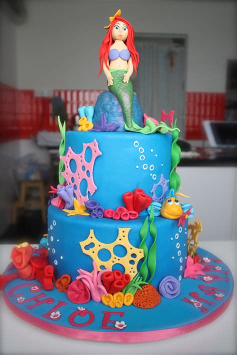 2 tier Mermaid Cake