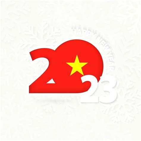 New Year 2023 for Vietnam on snowflake background. 16371064 Vector Art ...