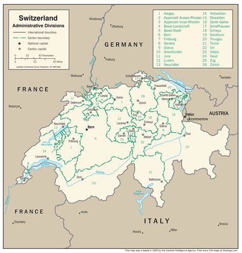 Switzerland And Neighbouring Countries Map – The World Map