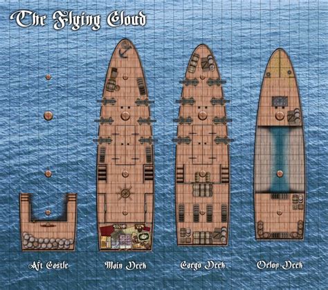 its a tabletop map of a boat | Fantasy map, Adventure map, Dungeon maps