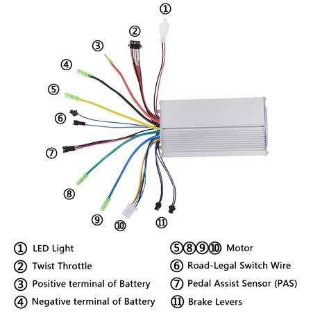 48 Volt 48v E Bike Controller Wiring Diagram