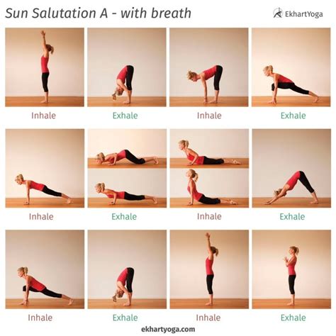 Yoga Poses Sun Salutation Breathing