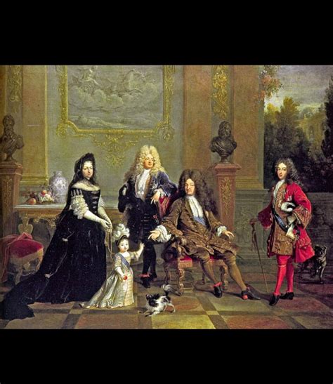 Louis XIV and his family. Painted in 1715 : r/MonarchyHistory