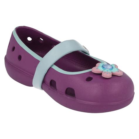 Girls Crocs Mary Jane Flats Keeley Girls | eBay