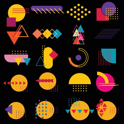 Vector geometric shapes 21258802 Vector Art at Vecteezy