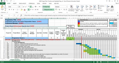 Project Plan Timeline And Highlight Template Excel | Hot Sex Picture