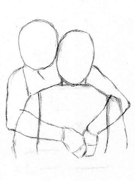 How To Draw People Hugging Anime