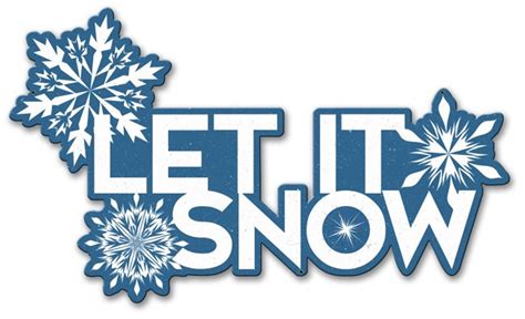 Let It Snow Metal Sign 21 x 12 Inches