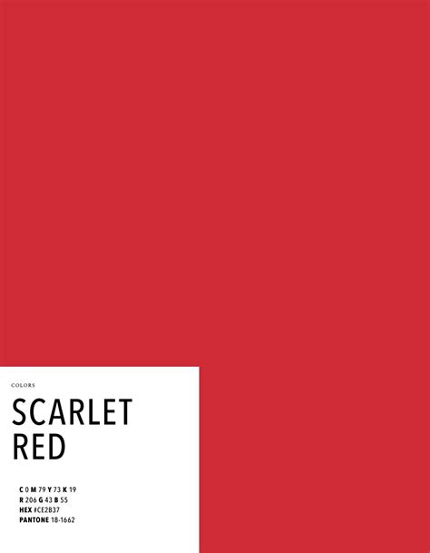 TREND DESIGN BOOK 2018 > Scarlet Red | What color is blue, Scarlet ...