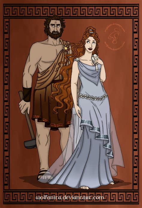 GodsOfAncientGreeceCouples: Hephaestus + Aphrodite by wolfanita on ...