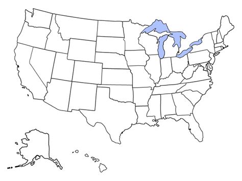 Blank Map Of The Regions Of The United States